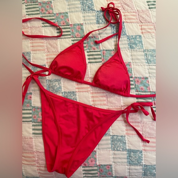 PacSun Swim Pacsun Hot Pink String Bikini Poshmark